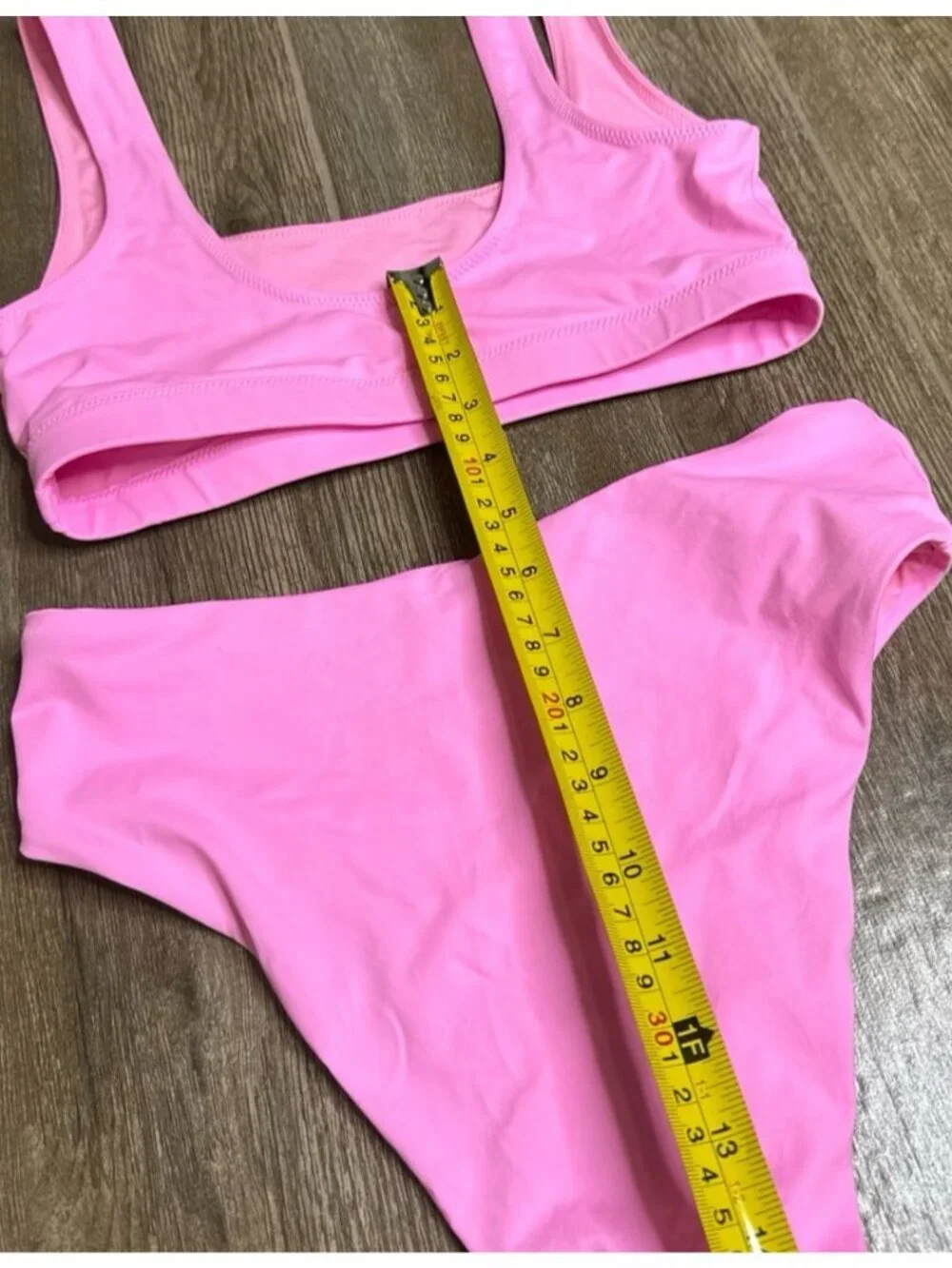 SKIMS Bubble Gum Bikini Set High Waist Bikini Size S